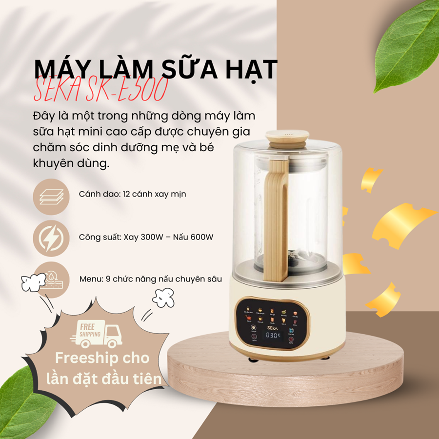 Máy Làm Sữa Hạt SEKA SK-E500