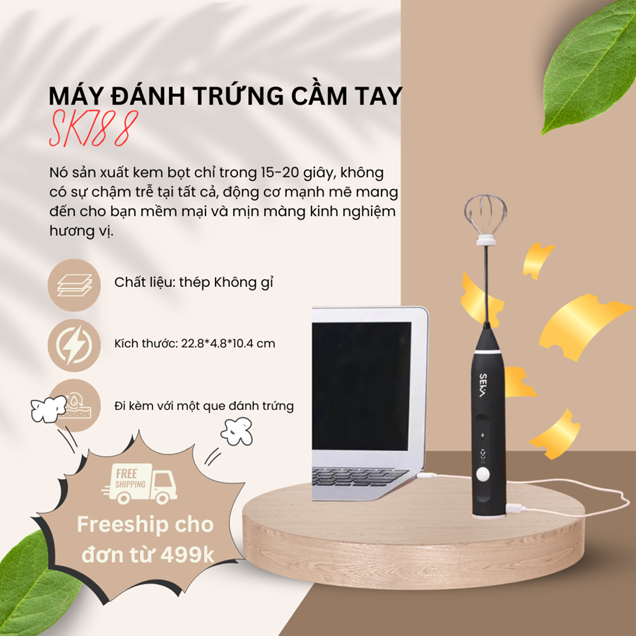 Máy Đánh Trứng Cầm Tay SK788 ( màu đen )