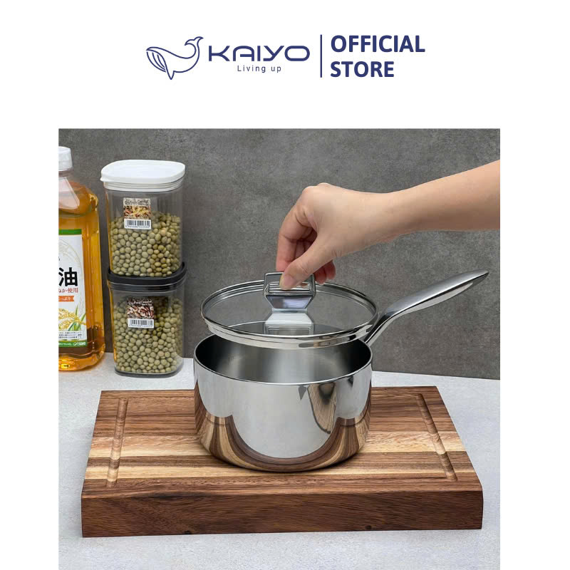 Quánh đúc inox 3 lớp đáy liền Tri-Ply Kaiyo mini; size 10cm