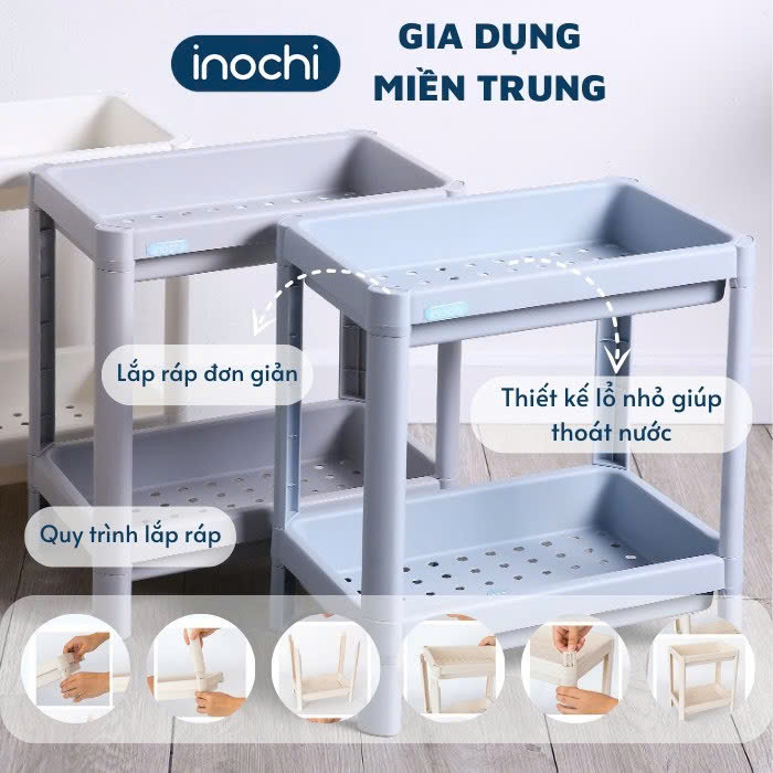 Kệ để đồ đa năng 4 tầng Inochi ( Trắng )