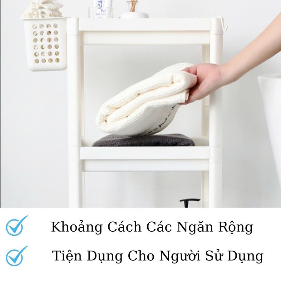 Kệ để đồ đa năng 4 tầng Inochi ( Trắng )