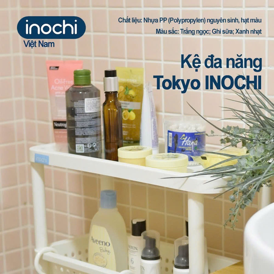 Kệ để đồ đa năng 4 tầng Inochi ( Trắng )